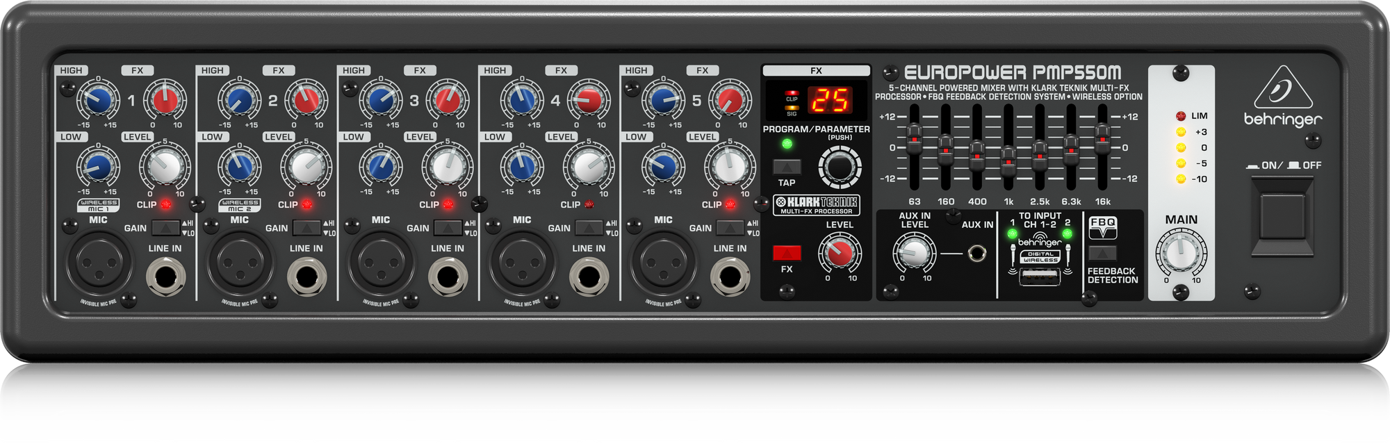 Микшер с усилителем Behringer PMP550M