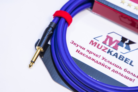 Гитарный кабель MUZKABEL JFNIK4V - 2 метра, JACK (моно) - JACK (моно)