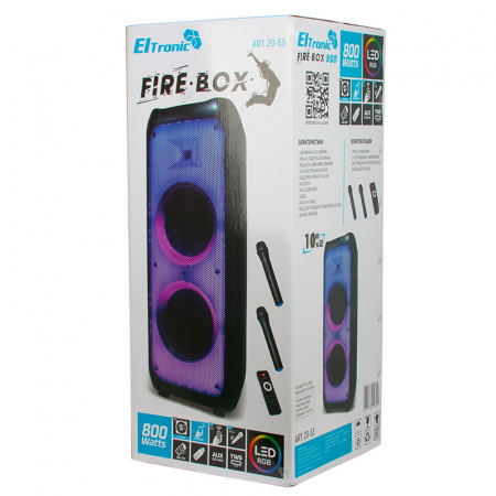 Портативная Акустическая система ELTRONIC EL 20-53 FIRE BOX 800