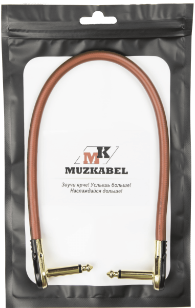 Патч-кабель MUZKABEL JZMK5BP - 0.15 метра, JACK - JACK