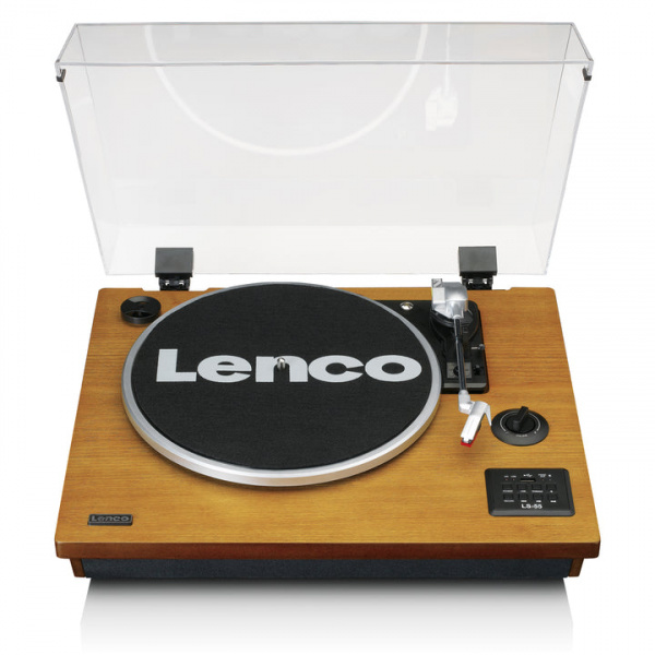 Виниловый проигрыватель Lenco LS-55 Walnut