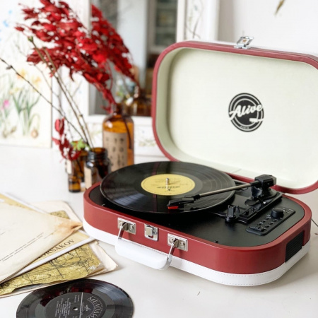 Виниловый проигрыватель Alive Audio VINTAGE VNT-02-SF Strawberry Fields