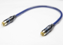 Патч-кабель MUZKABEL RSLIK1P - 0.3 метра, RCA – RCA (Синее кольцо)