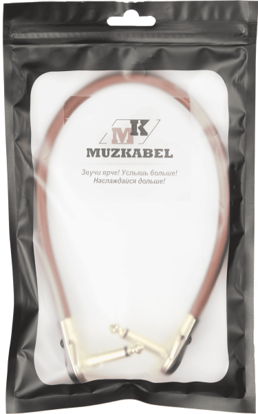 Патч-кабель MUZKABEL JZMK5BP - 0.15 метра, JACK - JACK