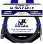 Микрофонный кабель MUZKABEL FGNIK4B - 1 метр, JACK (моно) - XLR (мама)