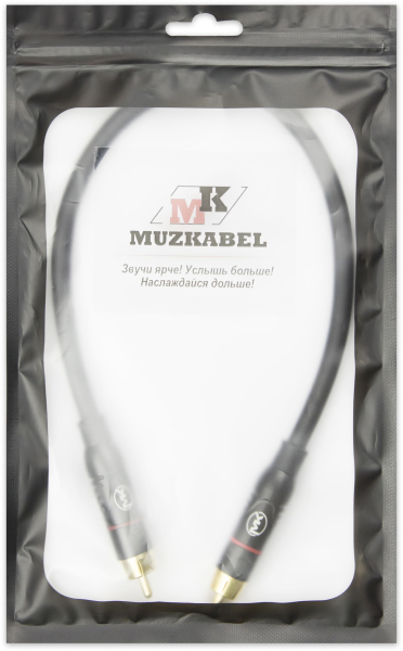 Патч-кабель MUZKABEL RSFIK4BP - 0.15 метра, RCA – RCA (Красное кольцо)