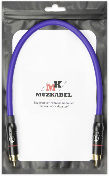 Патч-кабель MUZKABEL RSFIK4VP - 0.15 метра, RCA – RCA (Красное кольцо)