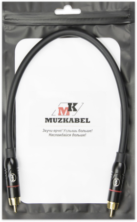 Патч-кабель MUZKABEL RSCMK3P - 0.15 метра, RCA – RCA (Красное кольцо)