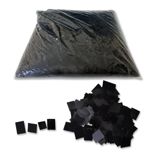 Конфетти бумажное 10-10 мм Чёрное