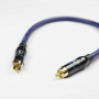 Патч-кабель MUZKABEL RSFIK4SP - 0.15 метра, RCA – RCA (Синее кольцо)