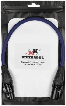 Патч-кабель MUZKABEL XXSMK5SP - 0.15 метра, XLR - XLR