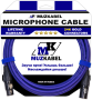 Микрофонный кабель MUZKABEL XXFMK1V - 1 метр, XLR – XLR