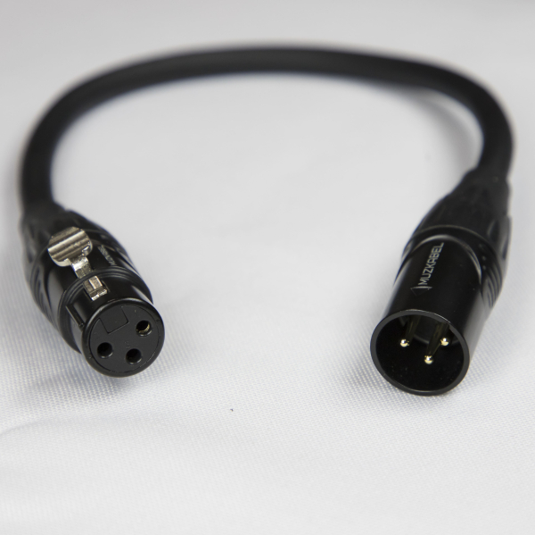Патч-кабель MUZKABEL MBXMK2P - 0.15 метра, XLR - XLR