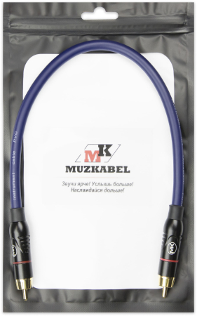 Патч-кабель MUZKABEL RSFIK4SP - 0.15 метра, RCA – RCA (Красное кольцо)